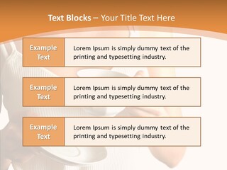 Blond Positive Cup PowerPoint Template