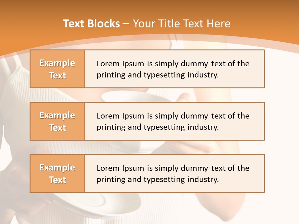 Blond Positive Cup PowerPoint Template