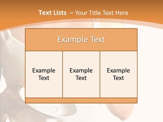 Blond Positive Cup PowerPoint Template