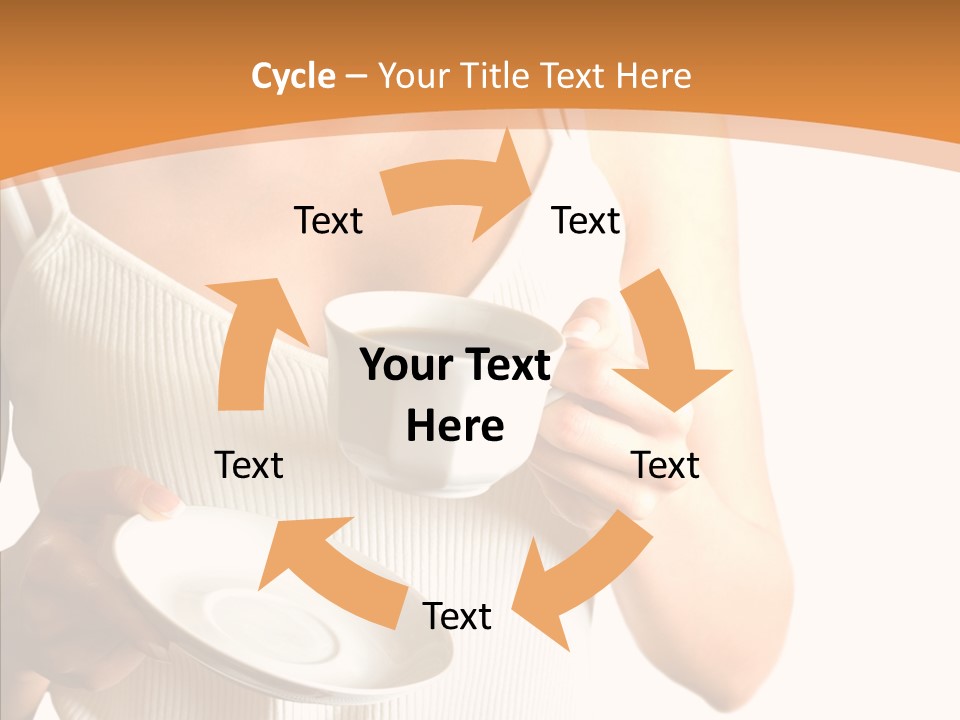Blond Positive Cup PowerPoint Template