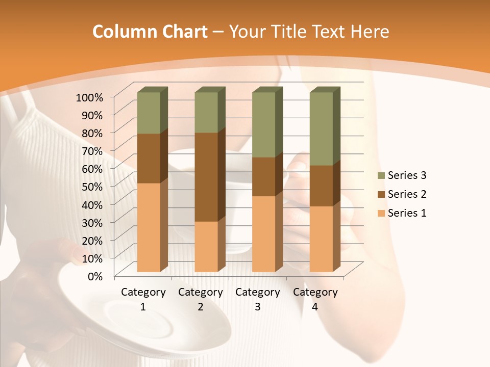Blond Positive Cup PowerPoint Template
