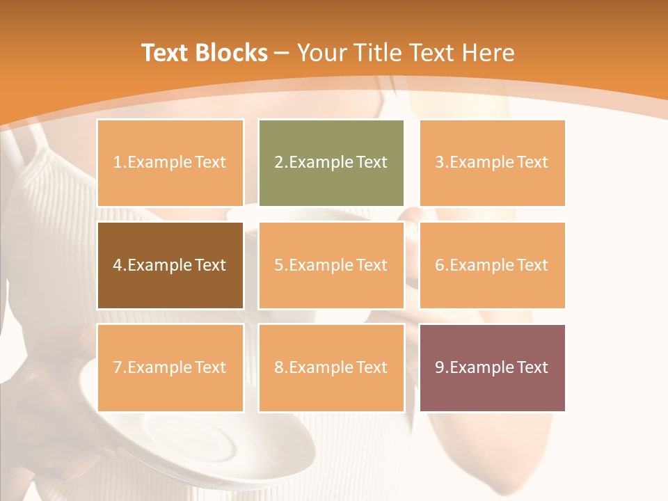 Blond Positive Cup PowerPoint Template