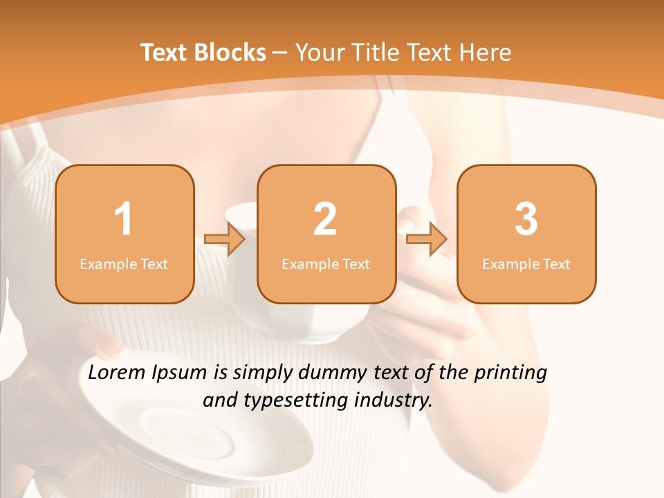 Blond Positive Cup PowerPoint Template