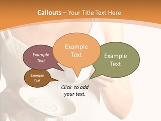 Blond Positive Cup PowerPoint Template