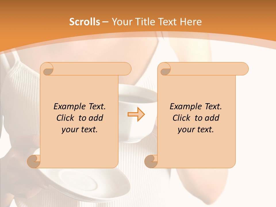 Blond Positive Cup PowerPoint Template