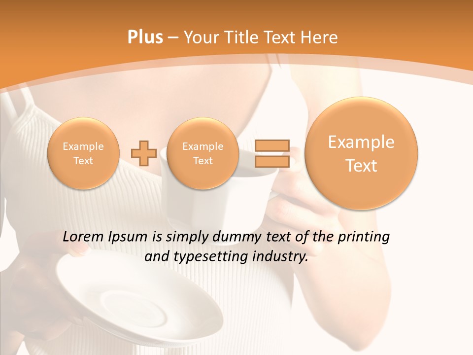 Blond Positive Cup PowerPoint Template