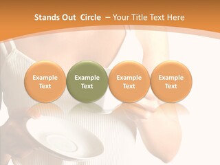 Blond Positive Cup PowerPoint Template