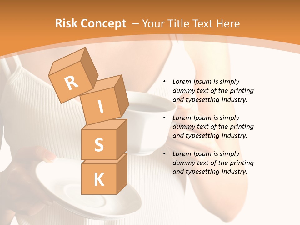 Blond Positive Cup PowerPoint Template