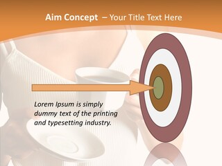 Blond Positive Cup PowerPoint Template
