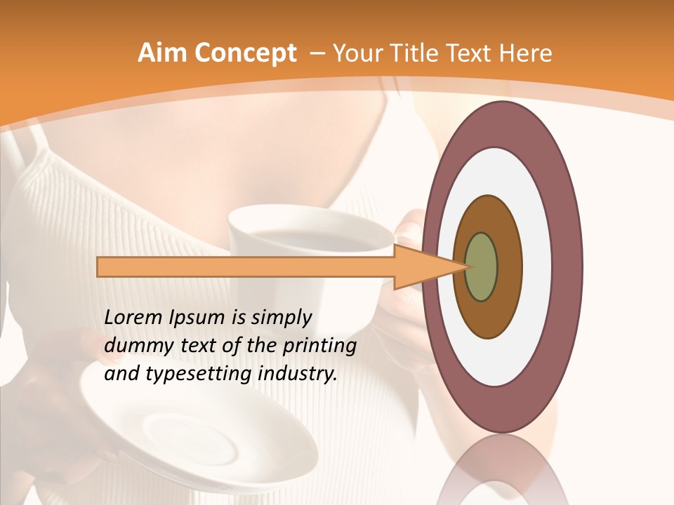 Blond Positive Cup PowerPoint Template