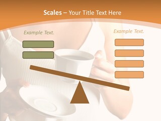 Blond Positive Cup PowerPoint Template
