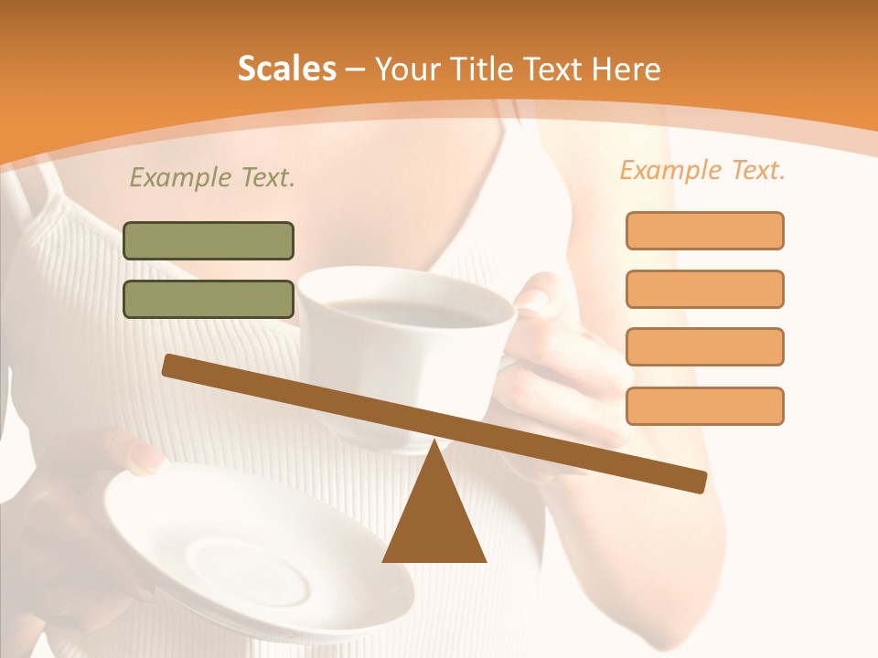 Blond Positive Cup PowerPoint Template