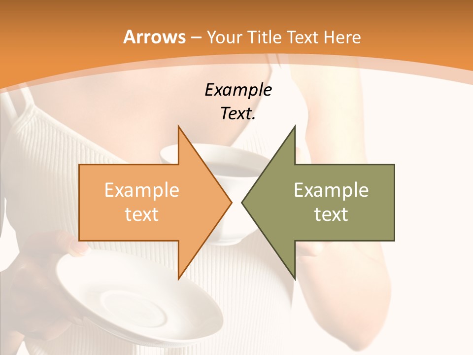 Blond Positive Cup PowerPoint Template