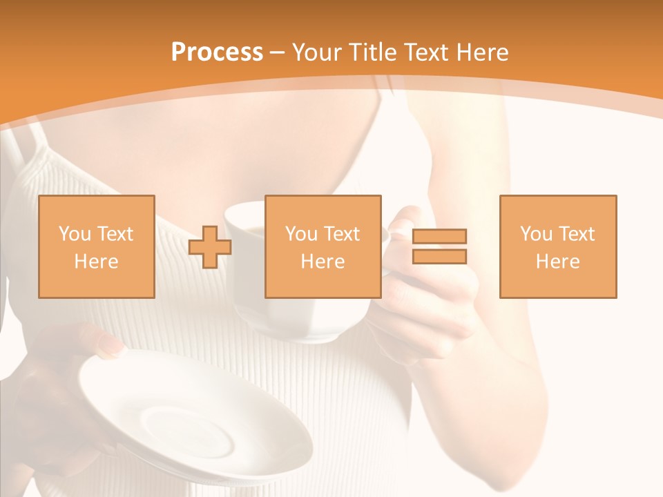 Blond Positive Cup PowerPoint Template