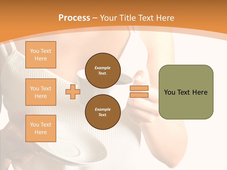 Blond Positive Cup PowerPoint Template