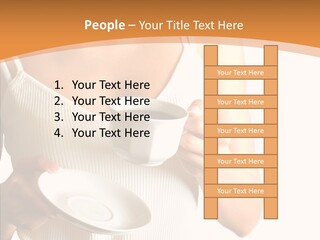Blond Positive Cup PowerPoint Template
