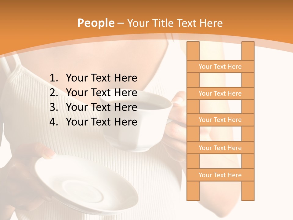Blond Positive Cup PowerPoint Template