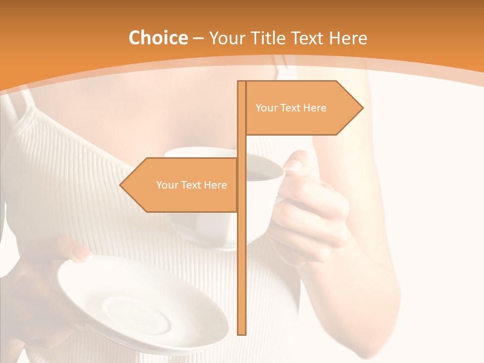 Blond Positive Cup PowerPoint Template