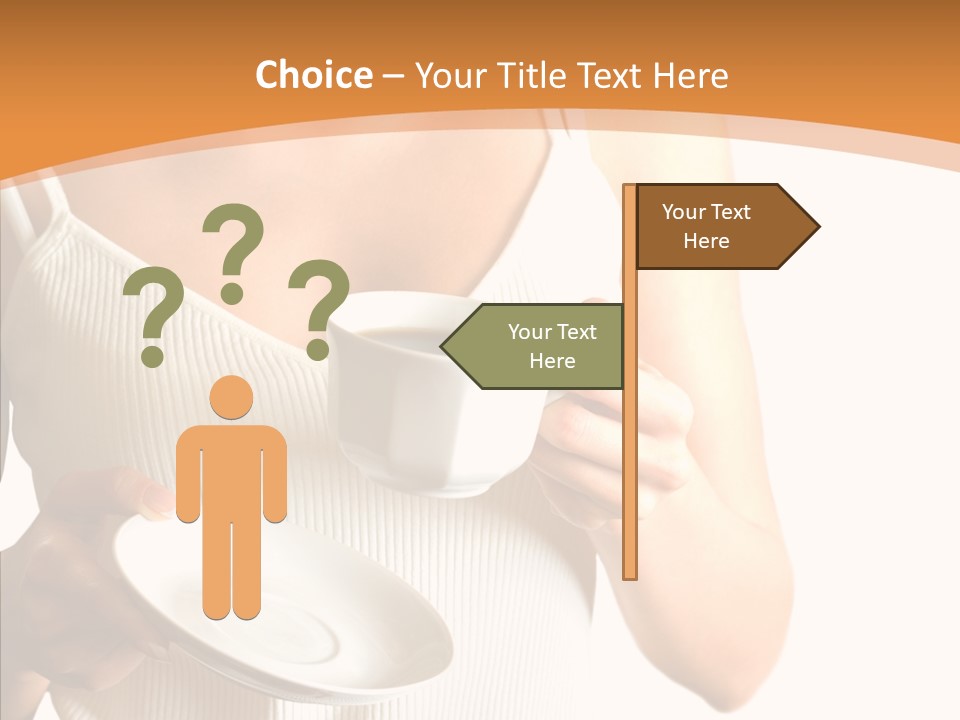 Blond Positive Cup PowerPoint Template