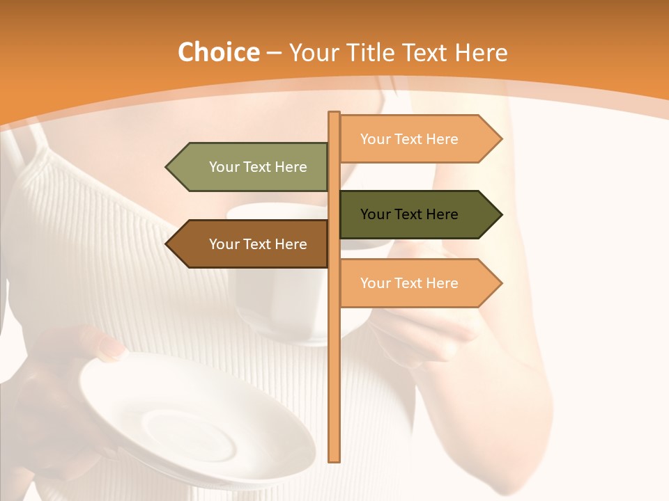 Blond Positive Cup PowerPoint Template