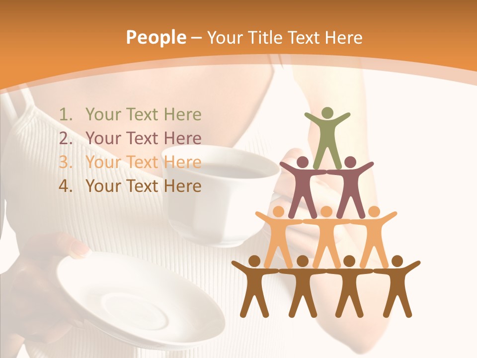 Blond Positive Cup PowerPoint Template