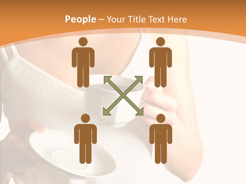 Blond Positive Cup PowerPoint Template