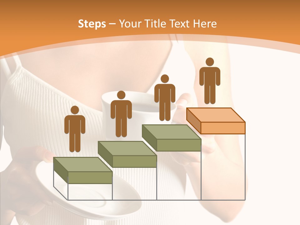 Blond Positive Cup PowerPoint Template
