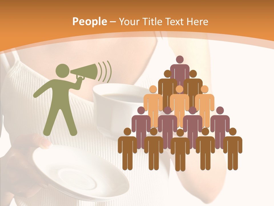 Blond Positive Cup PowerPoint Template