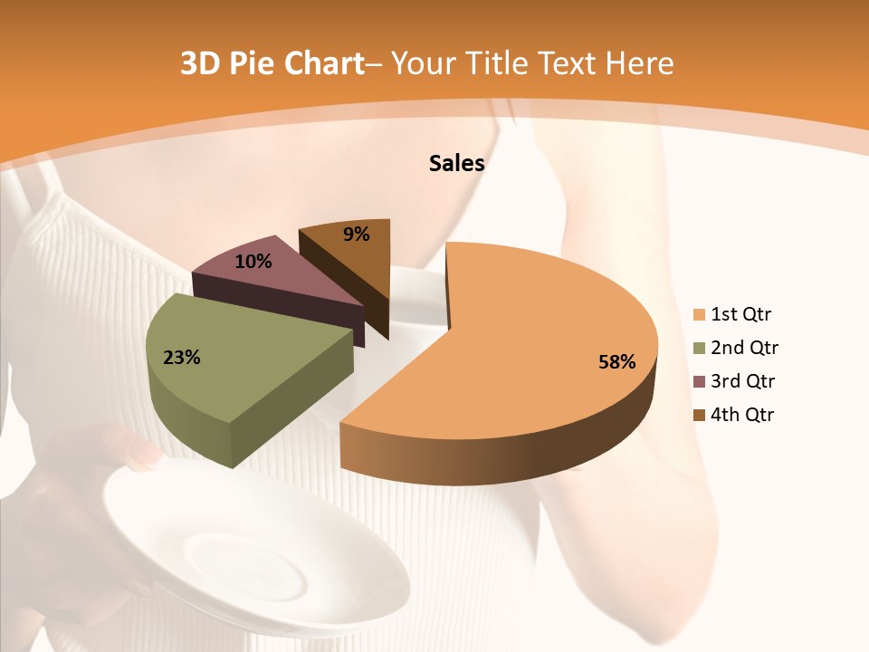 Blond Positive Cup PowerPoint Template