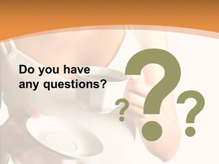 Blond Positive Cup PowerPoint Template