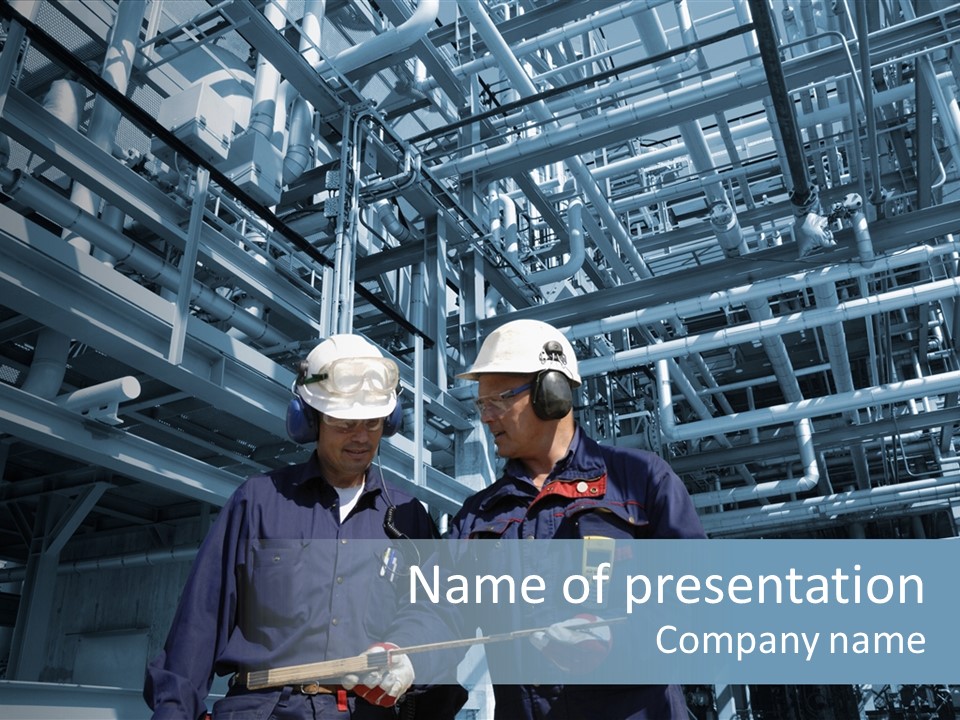 Technology Gasoline Distillery PowerPoint Template