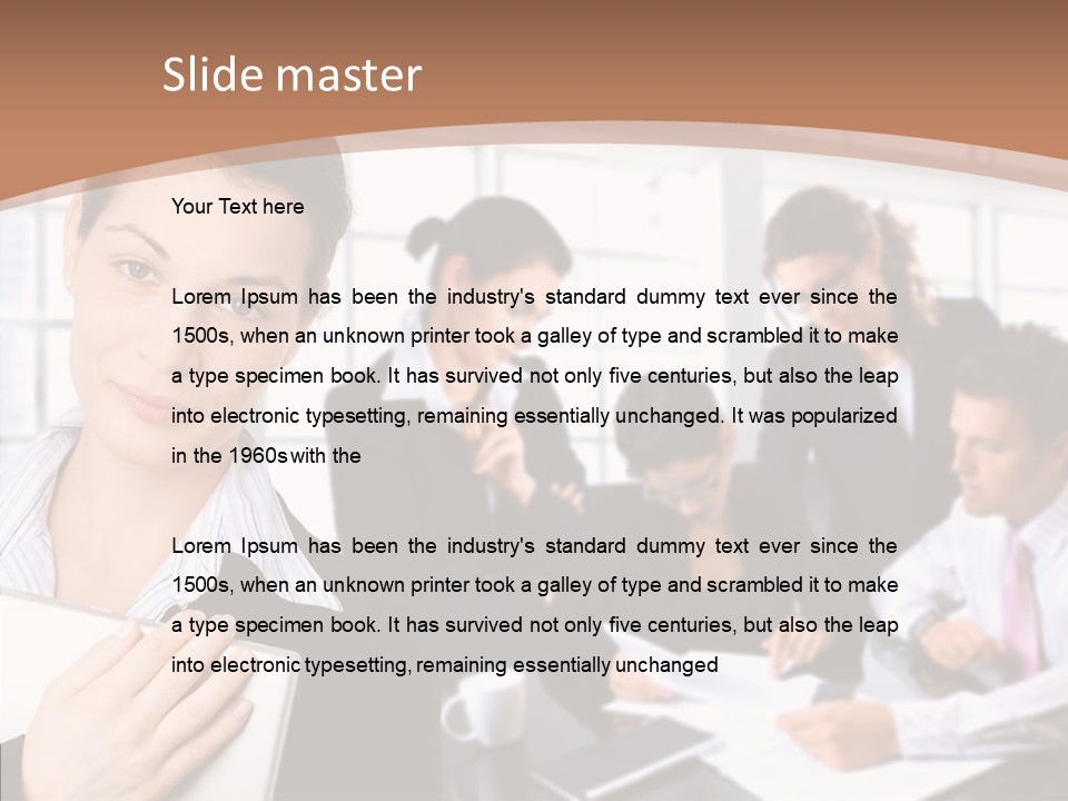 Leader Confident Environment PowerPoint Template