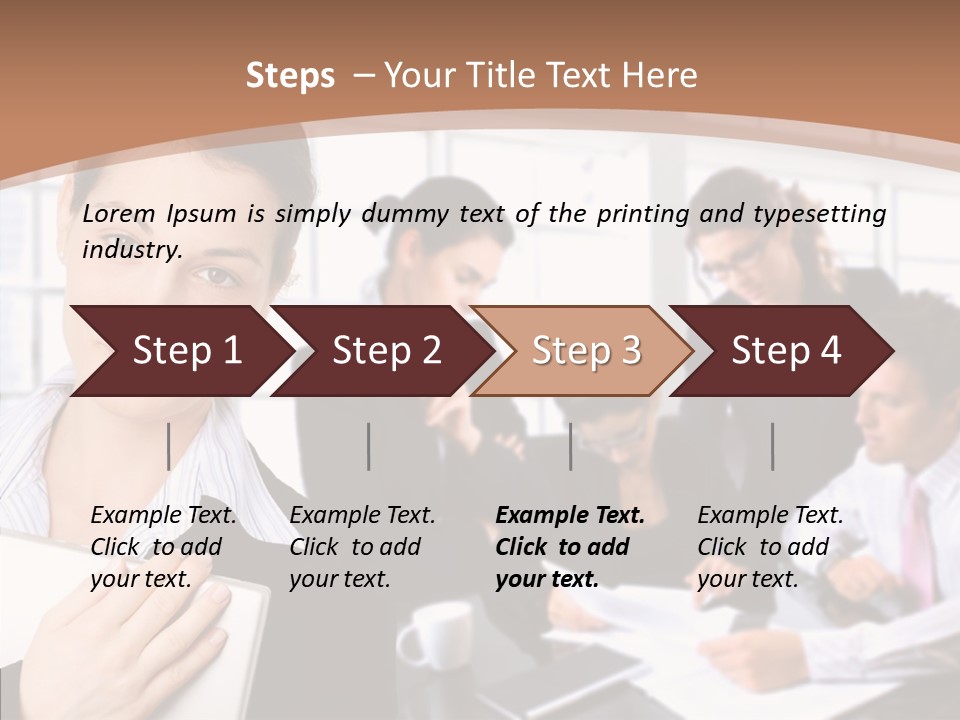 Leader Confident Environment PowerPoint Template