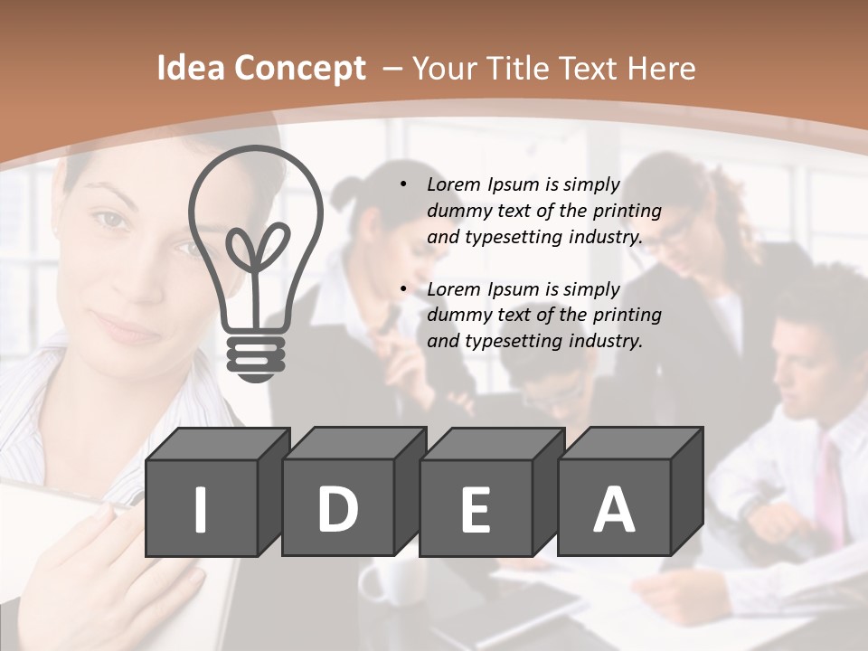 Leader Confident Environment PowerPoint Template