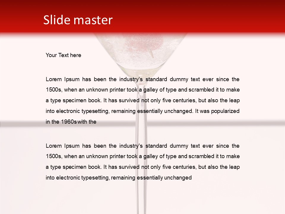 Liquid Drink Cocktail PowerPoint Template