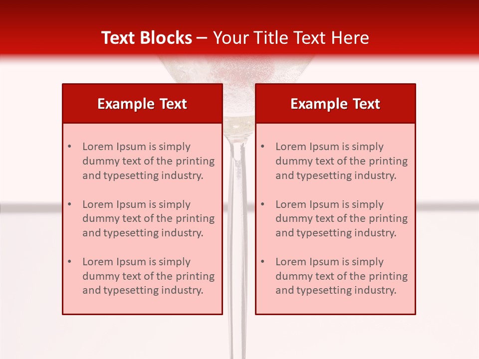 Liquid Drink Cocktail PowerPoint Template