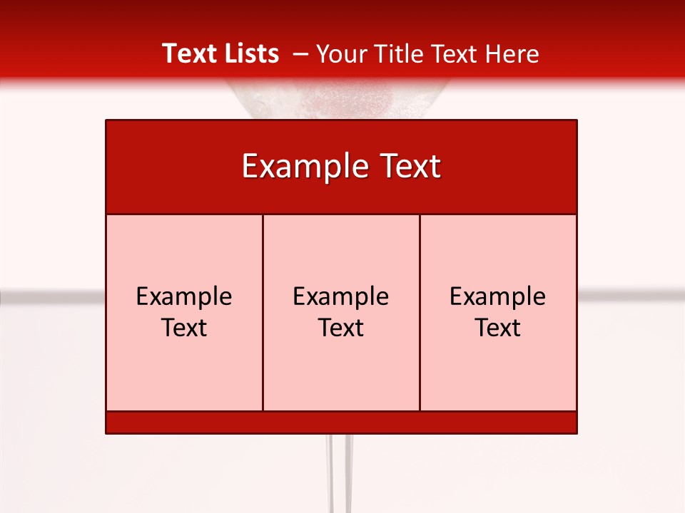 Liquid Drink Cocktail PowerPoint Template