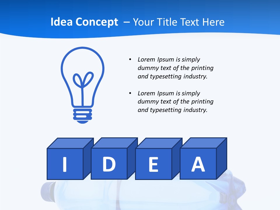 Reflection Three Pure PowerPoint Template