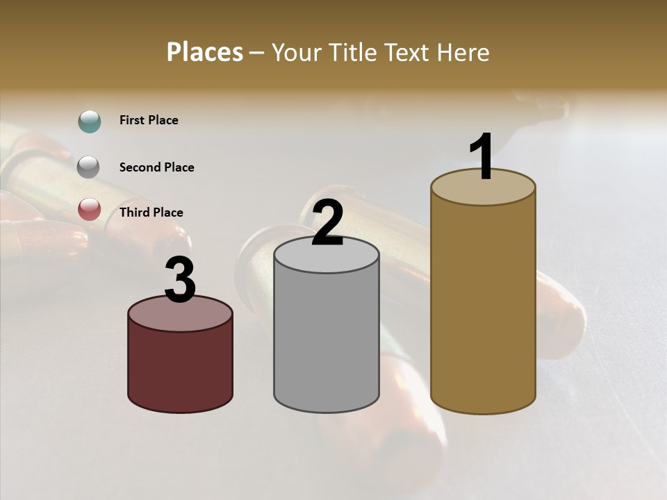 Ammunition Revolver Pistol PowerPoint Template