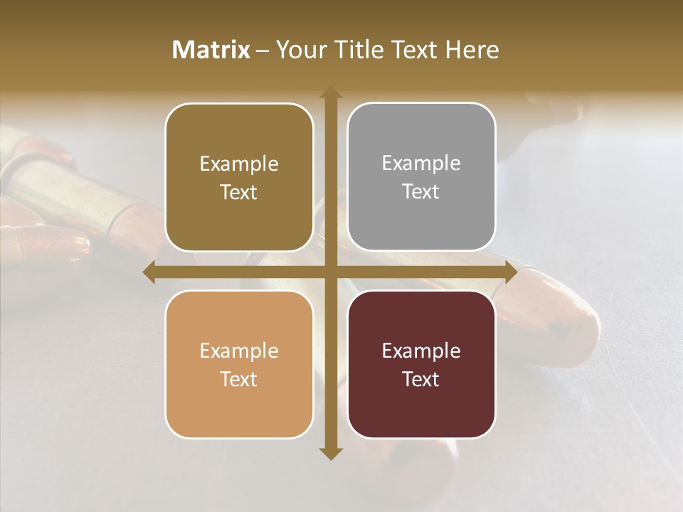 Ammunition Revolver Pistol PowerPoint Template