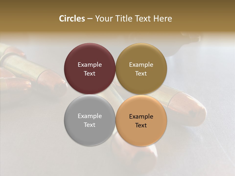 Ammunition Revolver Pistol PowerPoint Template