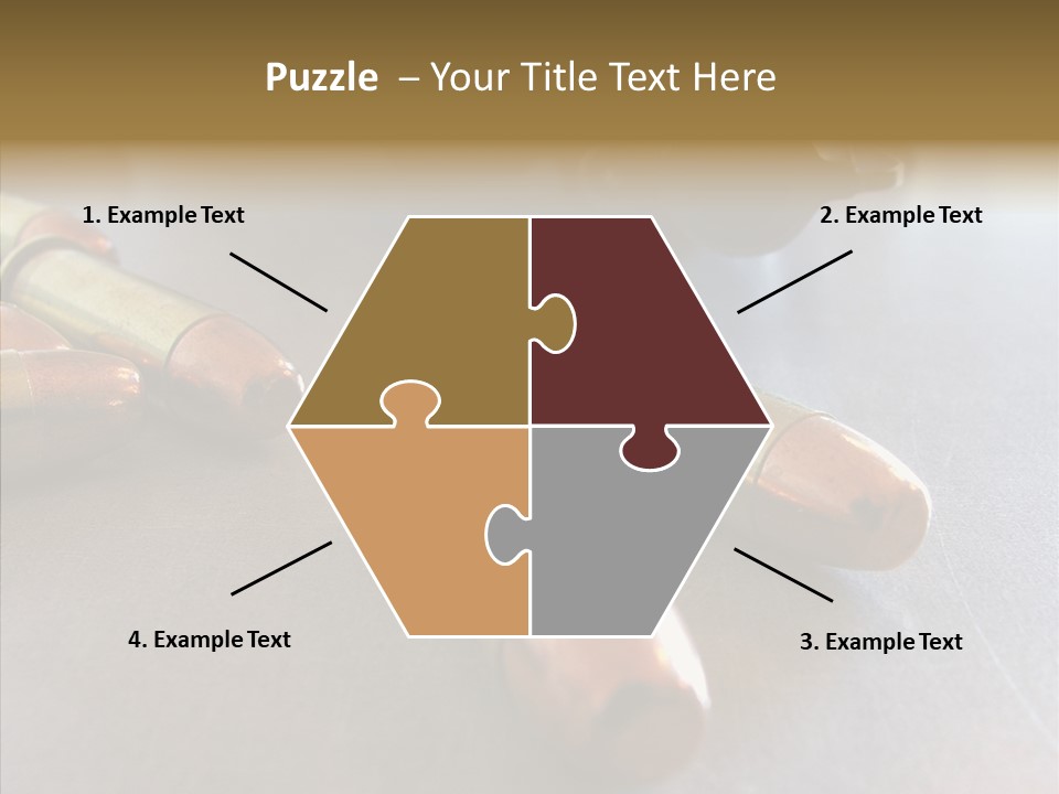 Ammunition Revolver Pistol PowerPoint Template