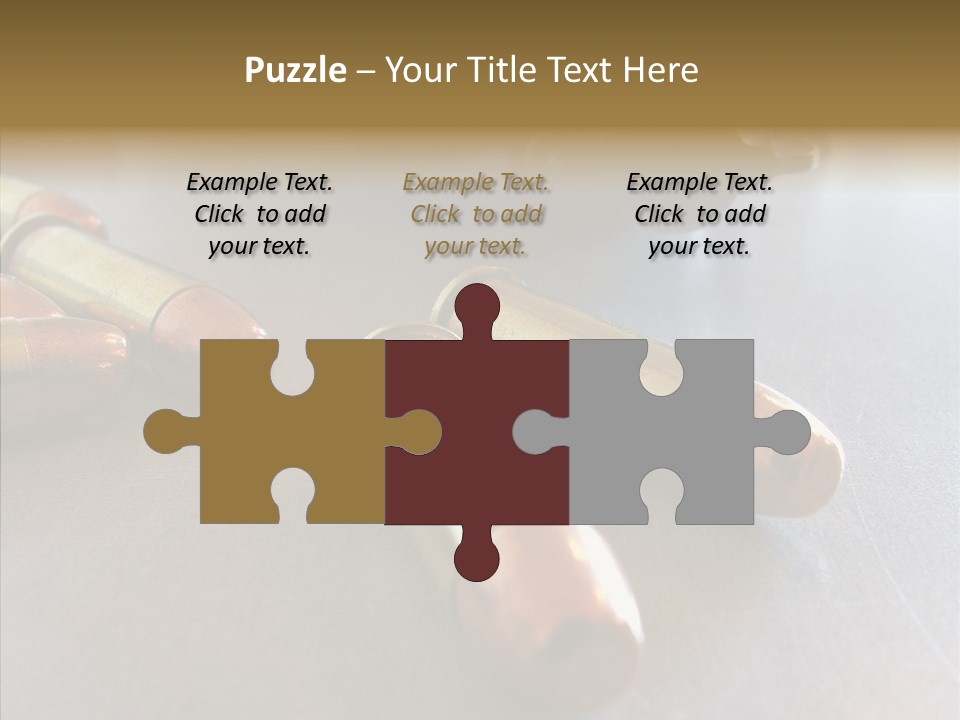 Ammunition Revolver Pistol PowerPoint Template