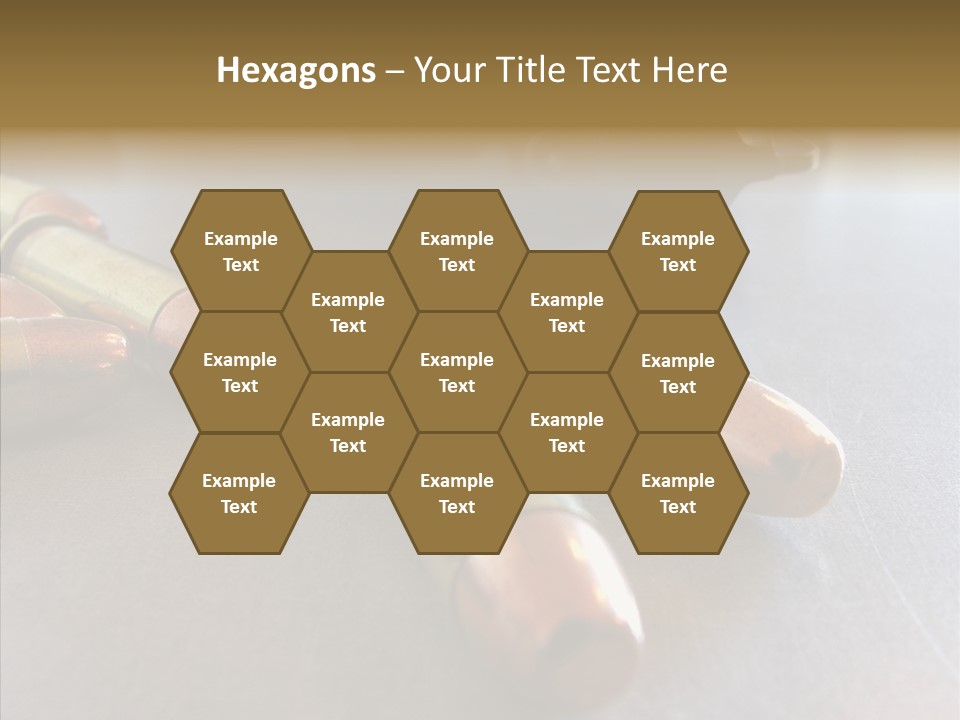 Ammunition Revolver Pistol PowerPoint Template