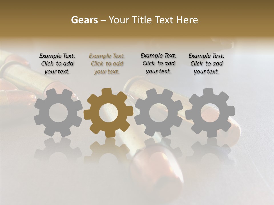 Ammunition Revolver Pistol PowerPoint Template