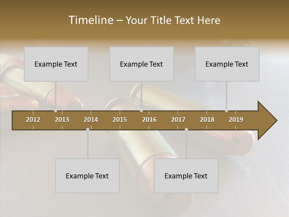 Ammunition Revolver Pistol PowerPoint Template