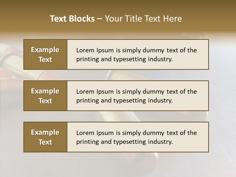 Ammunition Revolver Pistol PowerPoint Template