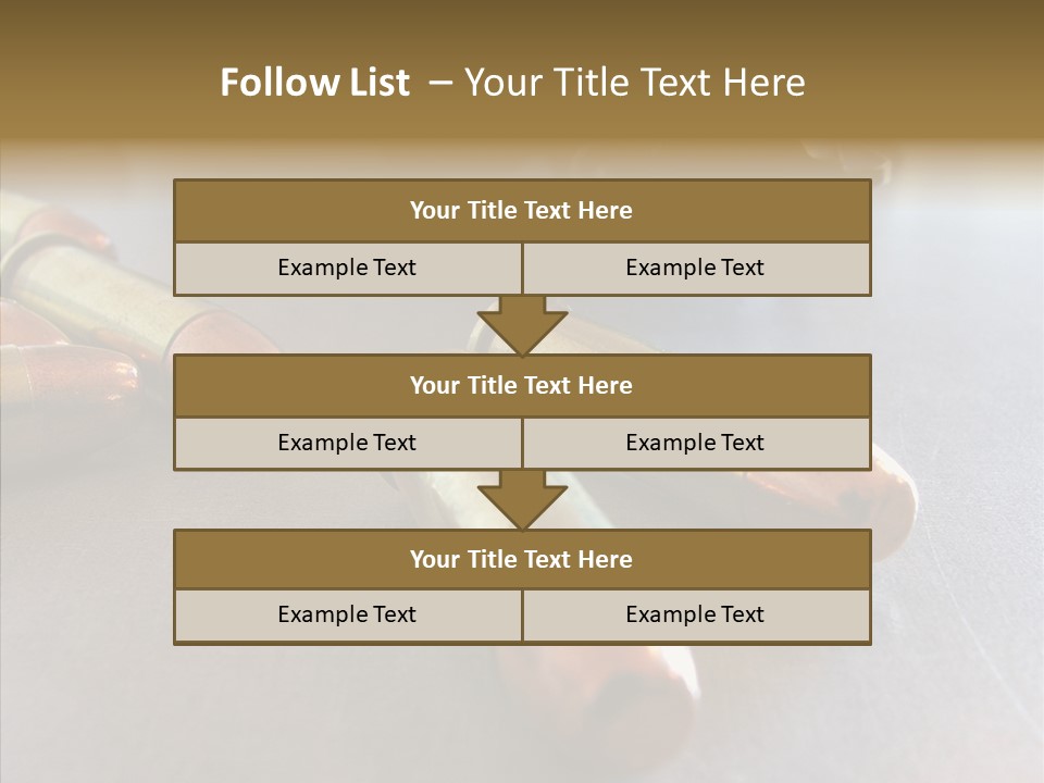 Ammunition Revolver Pistol PowerPoint Template