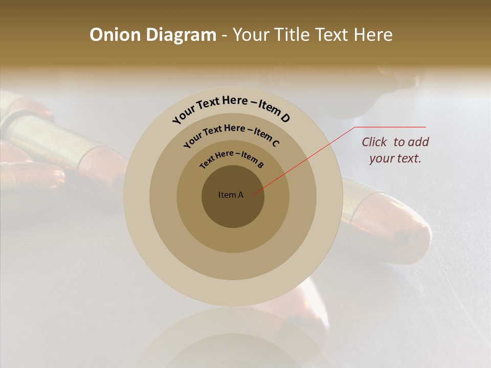 Ammunition Revolver Pistol PowerPoint Template