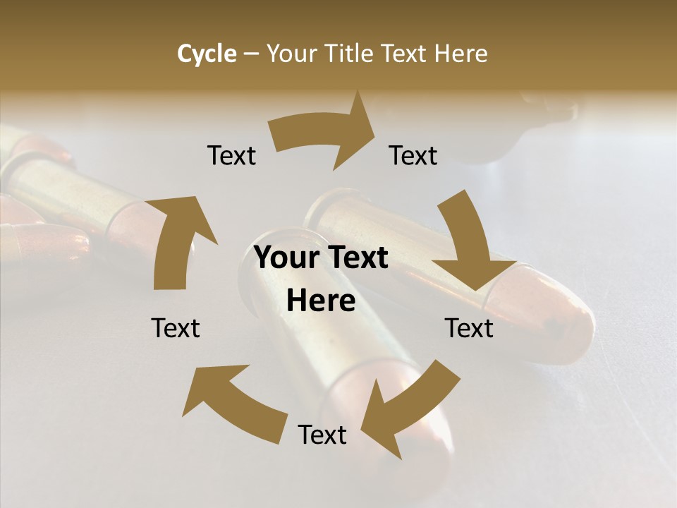 Ammunition Revolver Pistol PowerPoint Template
